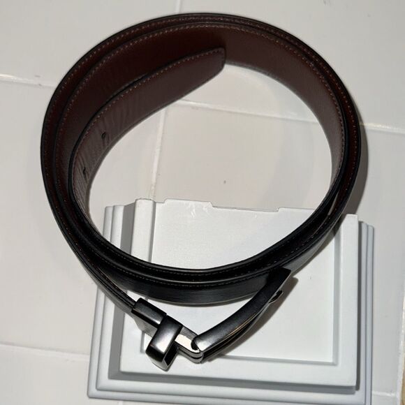 Van Heusen Faux Leather Belt Brown 38-40 - Picture 2 of 6